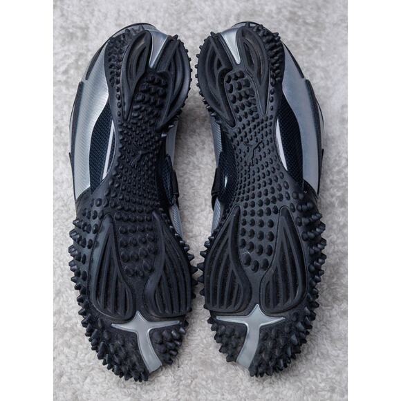 Puma Mostro Metal Silver Black Leather Sneakers Womens Size 10 Mens 8.5 - Picture 6 of 16